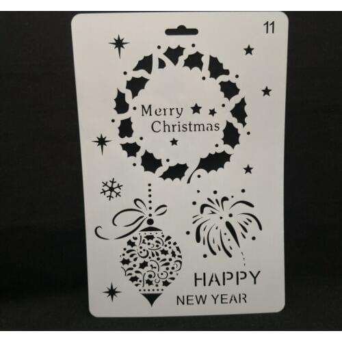 Christmas fireworks Layering Stencils for Diy scrapbook/photo album Decorative Embossing coloring,painting stencil,home decor