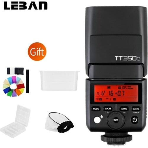 In Stock!! Godox TT350P Mini Speedlite Flash 2.4G Wireless HSS 1 / 8000s TTL GN36 for Pentax 645Z K-3II K-1 KP K-50 K-S2 Camera