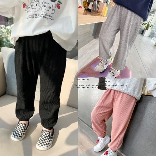 Autum Winter Children Pants Girls Leggings Plush Thick Colored Cotton Pants Warm Pants and Children and Little Girls Legging