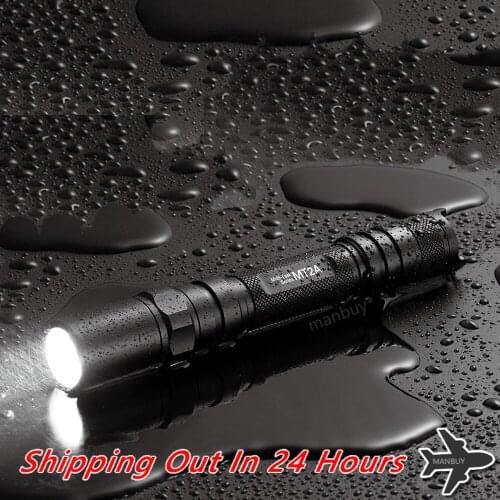 NITECORE MT2A Waterproof LED Flashlight Torches Outdoor Camping Search Tools Portable Lighting Tactical Application Self Defense