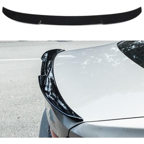Car Rear Tail Trunk Lip Spoiler M4 Style Wing Trim For BMW 5 Series G30 520i 530i 540i M5 Sedan 2017 2018 2019 Gloss Black ABS