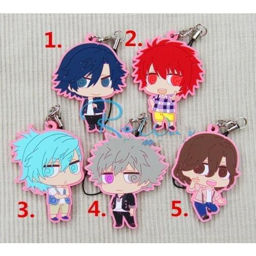 1pcs Anime Keychain Uta No Prince Sama Kurusu Syo Nanami Haruka Ittoki keychain Phone Pendant Portachiavi Keyring