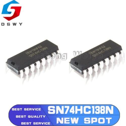 10PCS SN74HC138N DIP16 SN74HC138 DIP 74HC138N 74HC138 DIP-16 New and Original IC