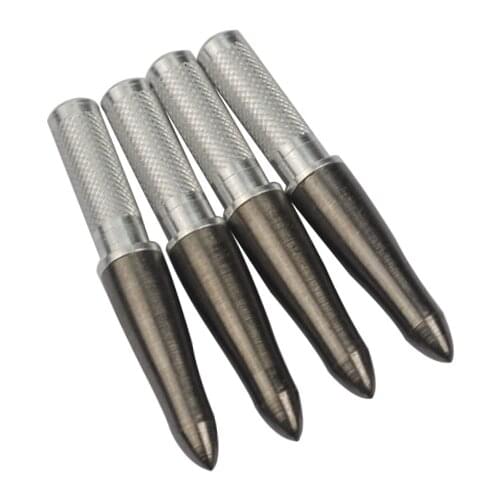 12Pcs 125 Grain Steel Field Point + Aluminum Insert for ID6.2mm Carbon Shaft Tube Archery Bow Accessories Outdoor Free Shipping