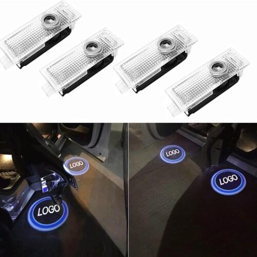 2pcs/4pcs performance led car door welcome light For A5 courtesy lights projector laser lamp car styling shadow lights