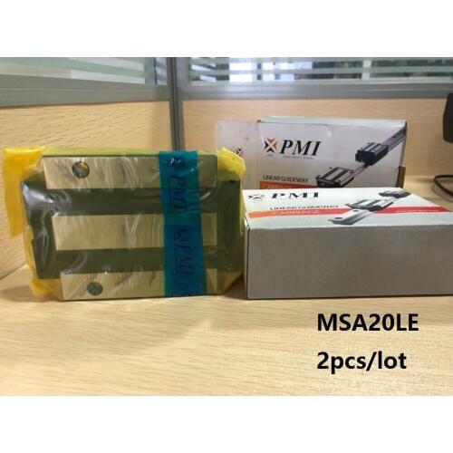 2pcs/lot Original Taiwan PMI MSA20LE-N MSA20LESSFCN linear guideway slide block Carriage for CO2 laser machine MSA20LE