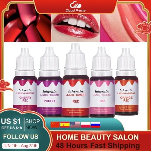 24 Color Liquid Pigment for Lip Gloss Color Pigment Dyeing Colorant Water Oil Double Use Lipglos Diy Slime Candy Bake Ice Cream