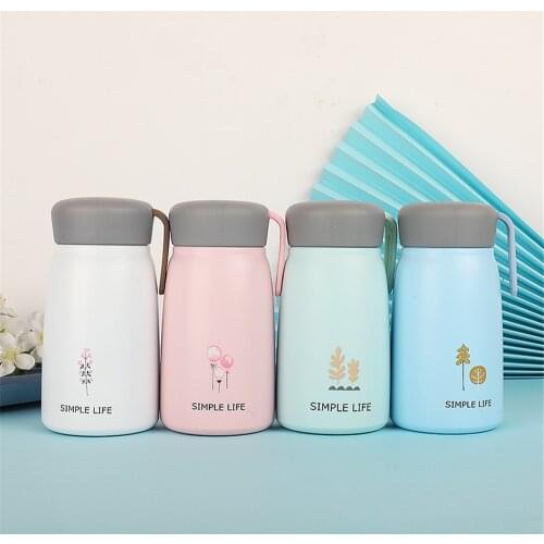 350ml Mini Rabbit Stainless Steel Thermos Mug Water Bottle For Kids Girls Outdoor Travel Tea Coffee Vacuum Flask Thermal Cup