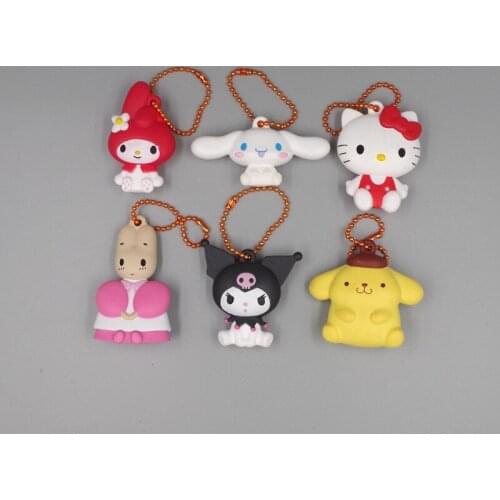 6PCS/lot 3-5.3CM Melody jade cinnamon dog cool Lomi doll DIY patch material key chain accessories pendant