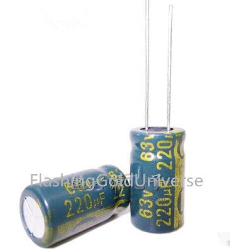 63V 220UF 220UF 63V Electrolytic Capacitors volume: 10*16 best quality New origina
