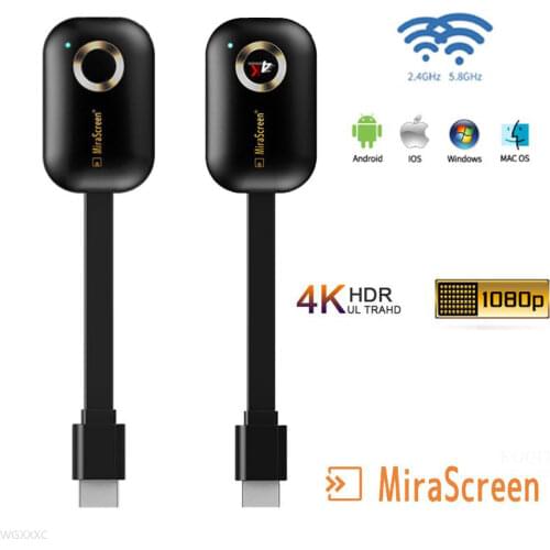 4K TV Stick G9 Plus 2.4G/5G Wireless wifi DLNA AirPlay HDMI-compatible Display Mirror Receiver TV Dongle For IOS Android