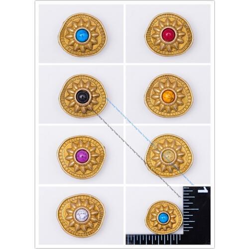 Southeast western Brass screwback Turquoise concho Sun Star flower carved buttons for leather craft wallet bag saddle belt decor