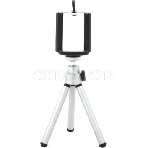 DHL 500pcs Outdoor Mini Mobile Phone Camera Tripod Stand / Phone Clip Bracket Holder Mount Adapter