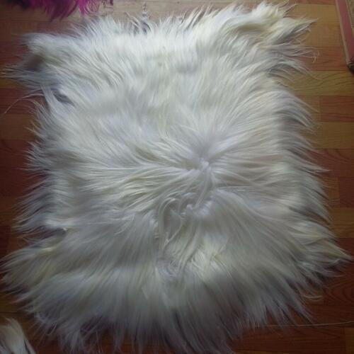 Kidassia long hair goat fur rug real fur blanket genuine goat fur plate