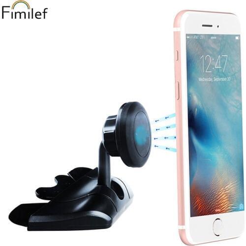 Fimilef Universal Magnetic Car CD Slot Mount Holder For Cell Phones Mini Tablets Magnet Holder Stand For Mobile Phone Tablet GPS