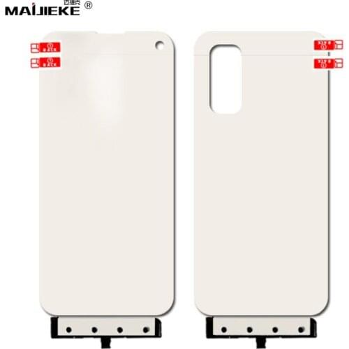 2 x Front Back Full Cover Protective Film for Vivo iQOO Z1 Hydrogel Screen Protector iQOO Neo 3 5G Soft TPU Guard Film Not Glass