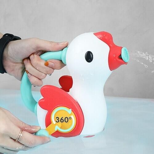 Bathroom Toddler Bath Toys Goose Hand Sprinkler Baby Shower Spraying Bathtub Water Educational Toy for Children Girls Boys