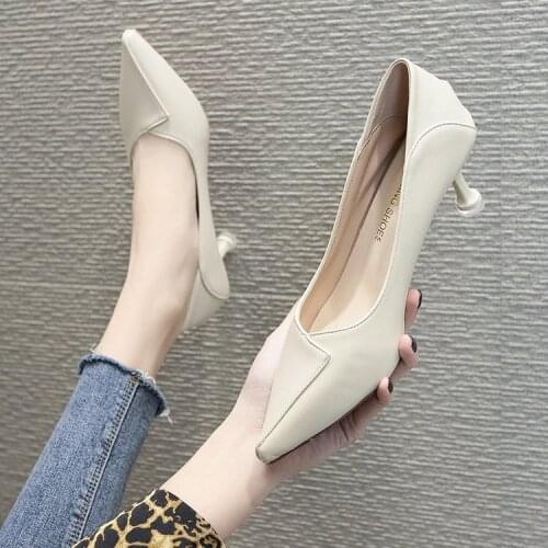 Classics Elegant Womens Shoes Pumps Shallow Pointed Toe Sexy Party Fashion High Heels Shoes Slip-On Zapatos Para Mujer Sexy