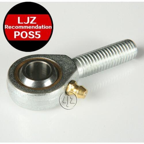 Lubricant type Rod ends Bearings M5*0.8 Right and Left hand thread 5mm bore 1 Pieces/lot