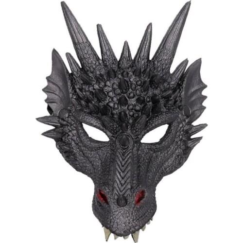 Creative Halloween Mask Cosplay Dragon Mask Halloween Playing Props Animal Adult Costume Animal Head Mask