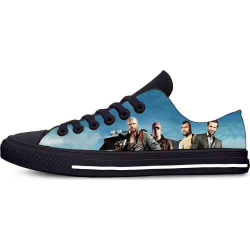 The A Team TV Movie Fashion Funny Cool Classic Casual Cloth Shoes Low Top Lightweight Breathable 3D Print Men Women Sneakers
