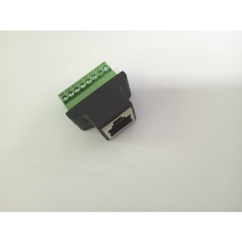 10PCS NEW 8p8c socket RJ45 to 8PIN Terminal Rj45 To Screw For Cat5 Cat5e Cable New