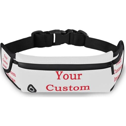 Custom Fitness Portable Sports Bag Unisex Polyester Waterproof Waist Belt Bum Bag Running Travel Pouch Keys Money Waist Pack