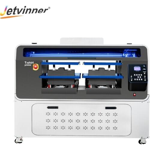 Jetvinner T-shirt Printer Double location DTG printer Flatbed Printers For Epson 4720 Print head For T-shirt Clothing Textile