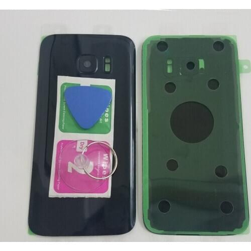 For Samsung Galaxy S7 G930 G930F S7 Edge G935 G935F Phone Housing Frame Back Glass Cover Rear Battery Door + Camera Glass Lens