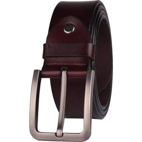 Men High Quality Genuine Leather Belt Luxury Designer Alloy Pin Buckle Belts Men Cowskin Fashion Strap Male Jeans for Man Casual