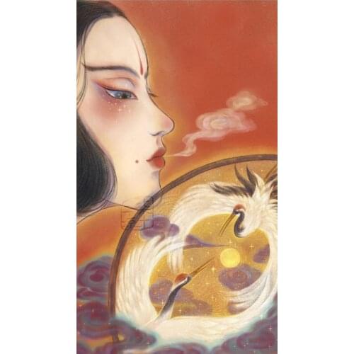 DIY Girl Gift 5D Poured Glue Diamond Painting Kits Scalloped Edge Hand Painted Art Canvas Unique Gift Home Decor Handcraft Gift