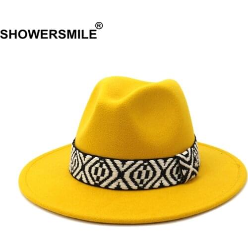 Fedora Hat Women Hats For Men Khaki 2021 New Women Men Trilby Hat Vintage Autumn Winter Woolen Panama Cap Jazz Hat