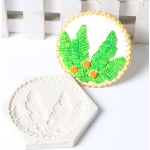 3D Feather Lace pattern Cake Silicone Mold Cake Decorating Tool Chocolate Candy Jello Baking moldes bakeware