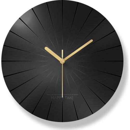 Nordic Electronic Wall Clock Art Modern Design Black Minimalist Wall Clock Creative Living Room Montre Murale Watch Room BA1