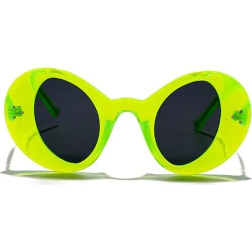 Vintage Oval Sunglasses Men Luxury Brand Fashion Glasses Women Three Points Colorful Punk Sunglasses Ladies Eyewear UV400 Men NX