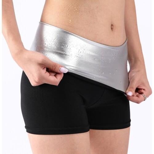 Pantalon Pour Femme Women Sweating Elastic Waist Trainer Tummy Control Fitness Leggings Shorts Брюки Женские Free Shipping M-xl