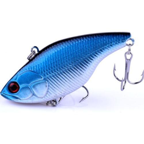 1pcs New VIB Fishing Lure 7.5cm 18.6g 6# Hooks Hard Bait Isca Artificial Lifelike Crankbait Fishing Tackle Pesca Peche Carp Bait