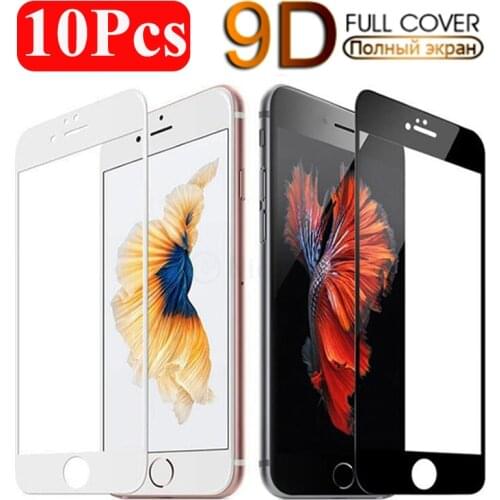 10Pcs Tempered Glass for iPhone Xr Xs Max X 6 6S Plus 7 8 Plus Screen Protector for iPhone 12 11 Pro Max 12 mini SE2020 9H Glass