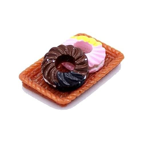 20pcs Diy Resin Simulation Kawaii Dount Food Play Scrapbooking Parts Craft Phone Shell Cabochon For Embellishments