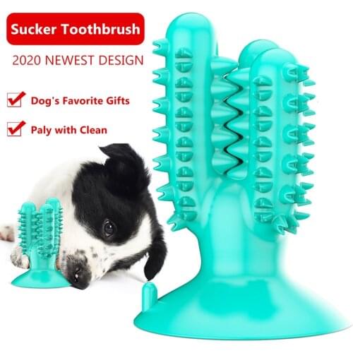 2020 New Dog Toys for Large Dogs Toothbrush Toy Pet Molar Tooth Brushing Dog Chew Toys for Aggressive Chewer Tooth Cleaning