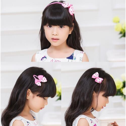 5pcs/lot Princess childrens hair accessories set cute princess girl head jewelry girls rubber band bow headband hairpin