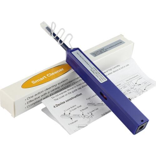 Free Shipping 10PCS One-Click Fiber Optic Connector Cleaner Pen for 1.25mm LC MU Connectors Fiber Optic Tools