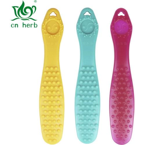 CN Herb Authentic silicone meridian health pat hammer knock back, point massage take sha kits play board care hand clap