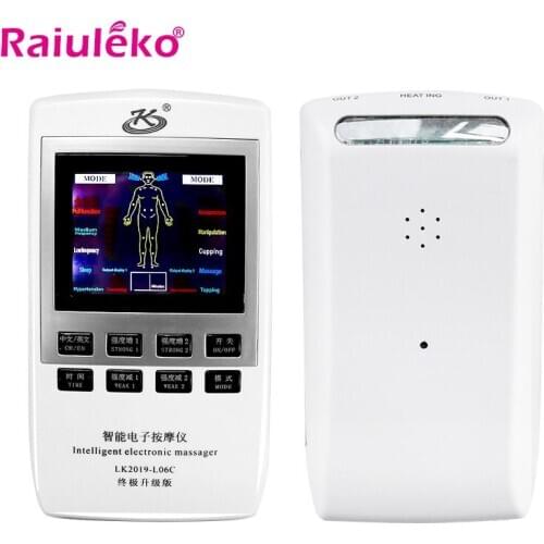 Electronic Pulse Massager EMS Muscle Stimulator LCD Rechargeable Massage Apparatus Tens Acupuncture Therapy Machine