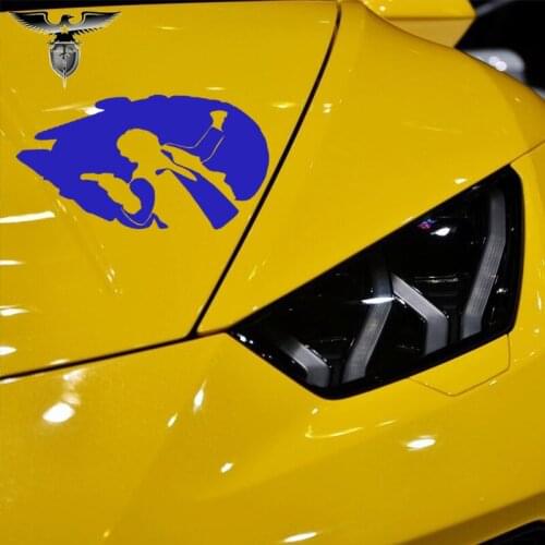 EmpireYing 3 Sizes 8 Colors Handsome Han Rely Movie Star War Millen nium Falcon Toward Victory Car Sticker Window Bumpe Decals