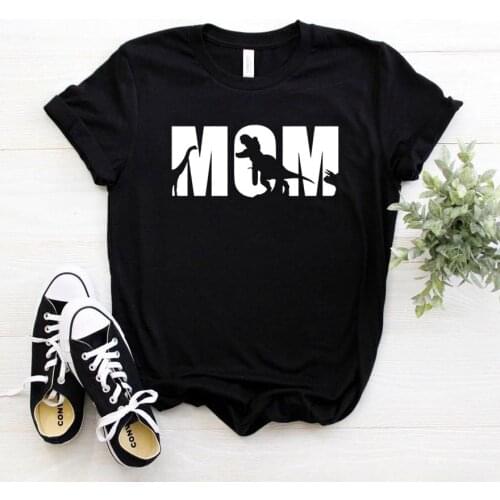 Mom Dinosaur Print Women tshirt Cotton Casual Funny t shirt For Yong Lady Girl Top Tee Hipster Drop Ship NA-380