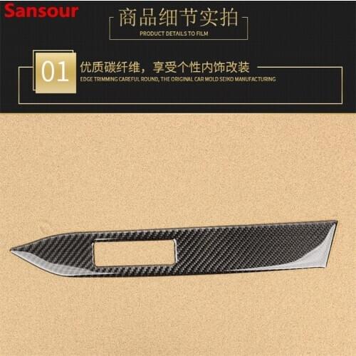 Sansour Car Interior Car Dashboard Sticker Co-Pilot Instrument Panel Decoration Frame Cover for Ford Mustang 2015-2019