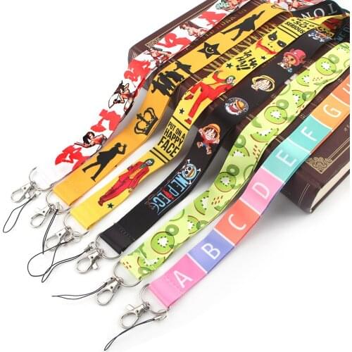 JY262 Wholesale Horror Movie Clown lanyard card ID Holder Car KeyChain ID Card Pass Gym Mobile Badge Key Ring Holder Jewelry