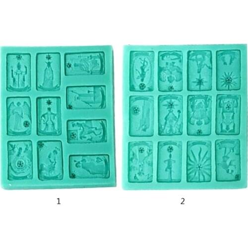 Card Necklace Epoxy Resin Mold Earrings Pendant Casting Silicone Mould DIY Crafts Jewelry Casting Tool