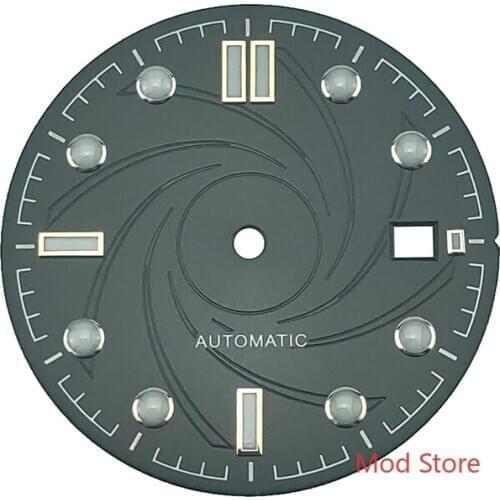 New Arrival 31mm Black Watch Dial Wristwatch Plate Parts Set For ETA2824 Miyota8215 Mov't Bond Limited Edition Style Mens Watch